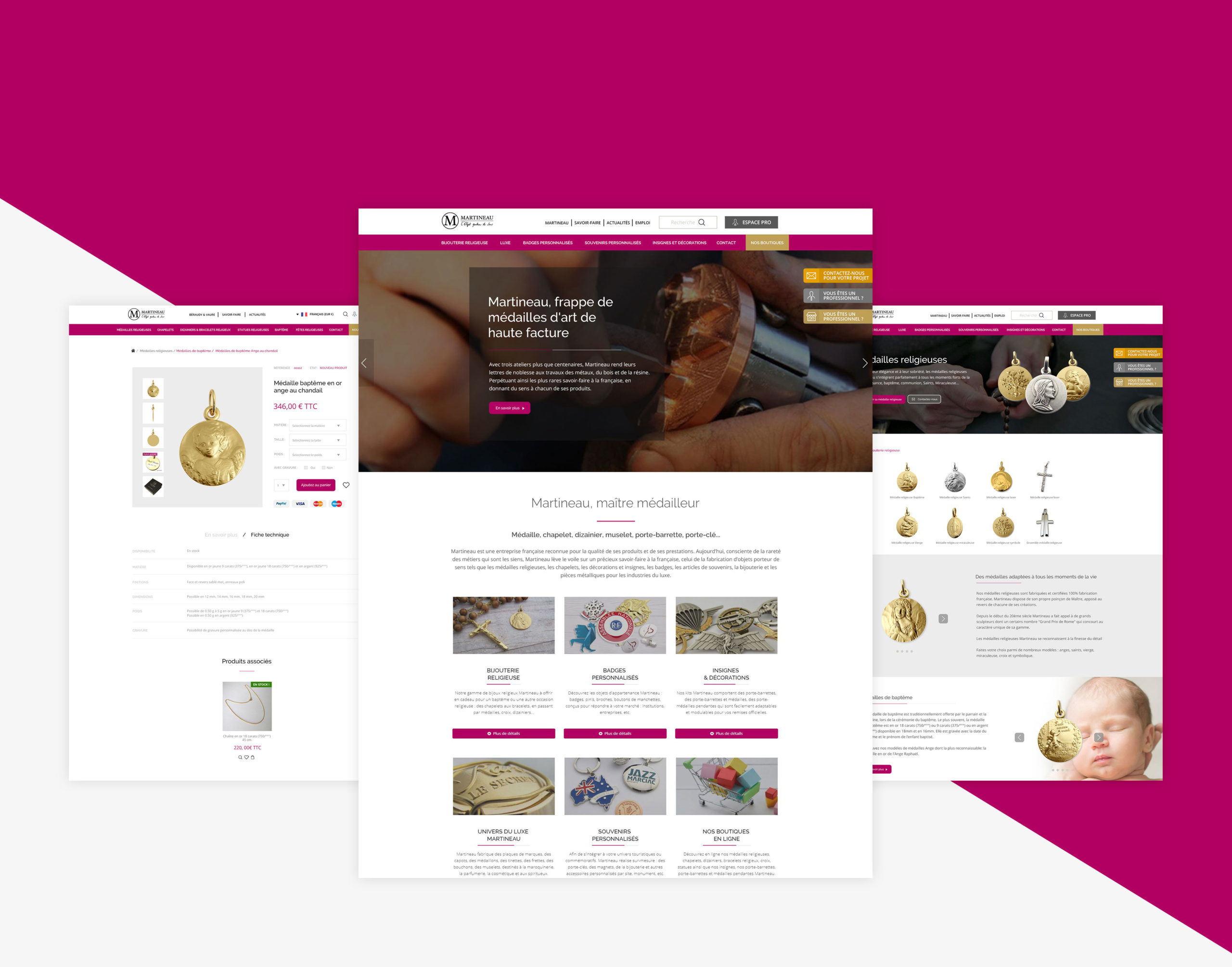 Site web Martineau SAS - Nolwenn Morvan - Graphiste print et web