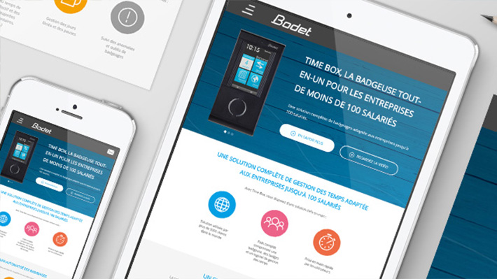 Landing page Bodet Software - Nolwenn Morvan - Graphiste print et web